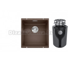 Комплект Мойка Blanco Subline 400-U, кофе + Измельчитель KUCHENSTERN Muhle
