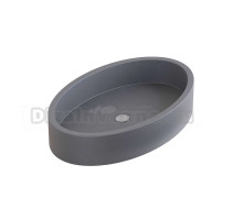 Накладная раковина Uperwood Rome 55 графит, овальная