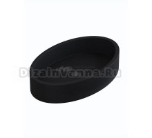 Накладная раковина Uperwood Rome 55 матовая черная, овальная