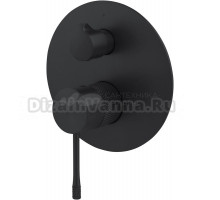 Встраиваемый смеситель для душа и ванны Allen Brau Priority 5.31C11-31 С ВНУТРЕННЕЙ ЧАСТЬЮ, матовый черный