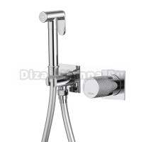 Гигиенический душ Abber Rund AF8725 со смесителем, С ВНУТРЕННЕЙ ЧАСТЬЮ, хром