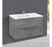 Тумба с раковиной Vincea Mia 75 бетон, раковина VCB-3M750W 75 см, белая