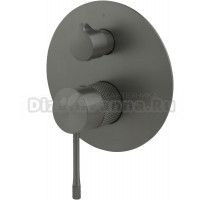 Встраиваемый смеситель для душа и ванны Allen Brau Priority 5.31C11-MG С ВНУТРЕННЕЙ ЧАСТЬЮ, брашированный графит