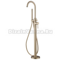 Напольный смеситель для ванны с душем Abber Wasser Kreis AF8115G С ВНУТРЕННЕЙ ЧАСТЬЮ, матовое золото