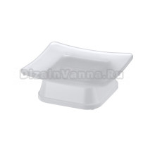 Мыльница Wasserkraft Amper K-5429W стеклянная, белая