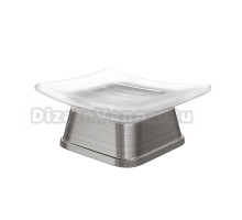 Мыльница Wasserkraft Amper K-5429N стеклянная, цвет никель