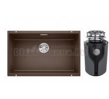 Комплект Мойка Blanco Subline 700-U, кофе + Измельчитель KUCHENSTERN Muhle