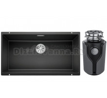 Комплект Мойка Blanco Subline 800-U антрацит + Измельчитель KUCHENSTERN Muhle 353MU35