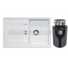 Комплект Мойка Blanco Zia 45 S 514726, белая + Измельчитель KUCHENSTERN Muhle