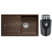 Комплект Мойка Blanco Zia 5S 520519, кофе + Измельчитель KUCHENSTERN Muhle