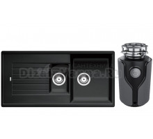 Комплект Мойка Blanco Zia 6S 514748 антрацит + Измельчитель KUCHENSTERN Muhle 353MU35