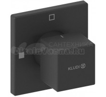 Переключатель потоков Kludi Decus 548473975 черный матовый, на два потребителя