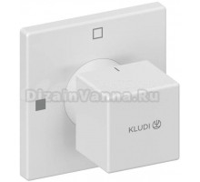Переключатель потоков Kludi Decus 548475375 белый матовый, на два потребителя