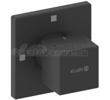 Переключатель потоков Kludi Decus 548463975 черный матовый, на три потребителя