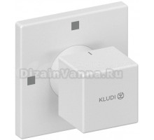 Переключатель потоков Kludi Decus 548465375 белый матовый, на три потребителя