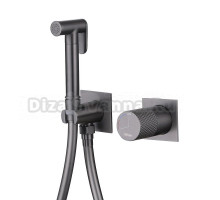 Гигиенический душ Abber Rund AF8725NG со смесителем, С ВНУТРЕННЕЙ ЧАСТЬЮ, никель