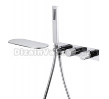 Встраиваемый смеситель для душа и ванны Abber Rund AF8731 С ВНУТРЕННЕЙ ЧАСТЬЮ, хром