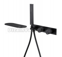 Встраиваемый смеситель для душа и ванны Abber Rund AF8731B С ВНУТРЕННЕЙ ЧАСТЬЮ, матовый черный