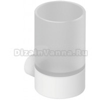 Стакан для ванной Kludi Vela R 5897553 настенный, белый, стеклянный