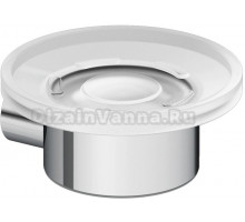 Мыльница Kludi Vela R 5898505 настенная, стеклянная, хром
