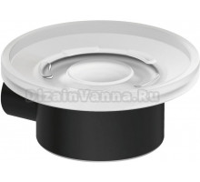 Мыльница Kludi Vela R 5898539 настенная, стеклянная, черная