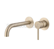 Смеситель для раковины Abber Wasser Kreis AF8112G С ВНУТРЕННЕЙ ЧАСТЬЮ, матовое золото