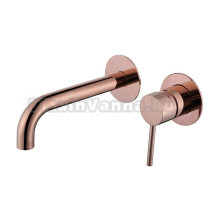 Смеситель для раковины Abber Wasser Kreis AF8112RG С ВНУТРЕННЕЙ ЧАСТЬЮ, розовое золото