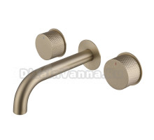 Смеситель для раковины Abber Wasser Kreis AF81122G С ВНУТРЕННЕЙ ЧАСТЬЮ, матовое золото