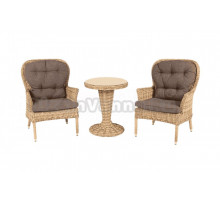 Комплект садовой мебели 3 в 1 4SiS Алиса соломенный