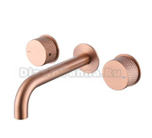 Смеситель для раковины Abber Wasser Kreis AF81122MRG С ВНУТРЕННЕЙ ЧАСТЬЮ, матовое розовое золото