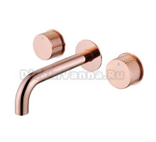 Смеситель для раковины Abber Wasser Kreis AF81122RG С ВНУТРЕННЕЙ ЧАСТЬЮ, розовое золото
