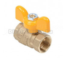 Шаровой кран Dist Стандарт 411Б газ 1/2" ВРx1/2" ВР