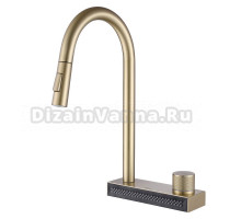 Смеситель для кухни Abber Wasser Kreis AF8114G матовое золото