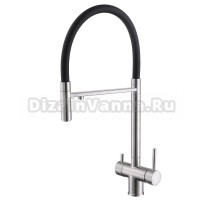 Смеситель для кухни Abber Wasser Kreis AF81141 с гибким изливом, хром