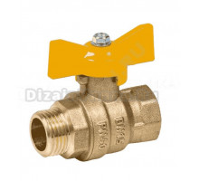 Шаровой кран Dist Стандарт 223Б газ 1" ВРx1" НР