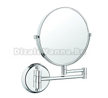 Косметическое зеркало AZARIO AZ-211-6 настенное, с увеличением, хром