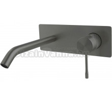 Смеситель для раковины Allen Brau Priority 5.31D03-MG С ВНУТРЕННЕЙ ЧАСТЬЮ, брашированный графит