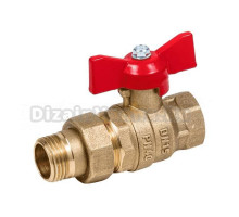 Шаровой кран Dist Стандарт 342Б 3/4" BРx3/4" НР американка