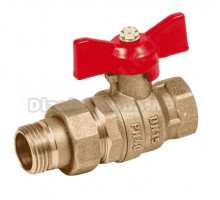 Шаровой кран Dist Эксперт 143Б 1" ВРx1" НР американка