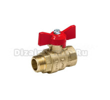 Шаровой кран Dist Эксперт 123Б 1" ВРx1" НР