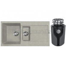 Комплект Мойка Lava D5.SCA, scandic + Измельчитель KUCHENSTERN Muhle