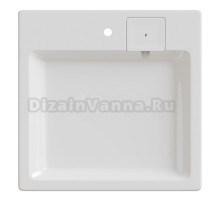 Раковина над стиральной машиной "ЛАЙН" 60*60 ш*г, с кронштейнами (MIXLINE)