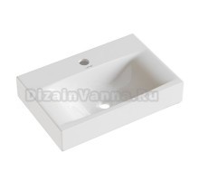 Раковина накладная на столешницу WAVE Trend 450*300*100 ш*г*в с отв под смеситель,белый,прямоуг