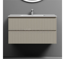 Тумба с раковиной Sancos Snob T 90 beige soft, раковина CN7002