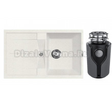 Комплект Мойка Lava L6.LAT, latte + Измельчитель KUCHENSTERN Muhle