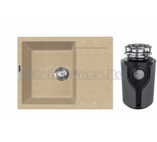 Комплект Мойка Lava L7.DUN, dune + Измельчитель KUCHENSTERN Muhle