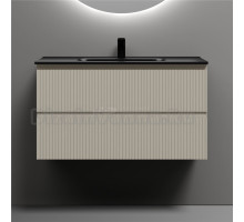 Тумба с раковиной Sancos Snob R 90 beige soft, раковина CN7002MB