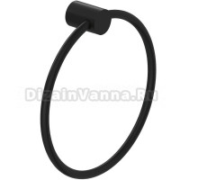 Держатель для полотенец Kludi Vela R 5897839 матовый черный, кольцо