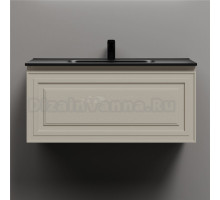 Тумба с раковиной Sancos Very 90 beige soft, раковина CN7002MB