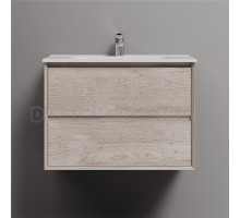 Тумба с раковиной Sancos Marmi 2.0 70 дуб галифакс натуральный, раковина CN7007